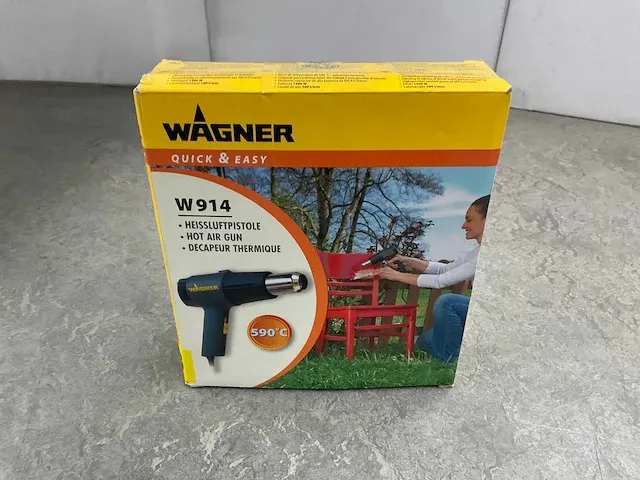 Wagner - w914 - heteluchtpistool 1400w - afbeelding 2 van  5