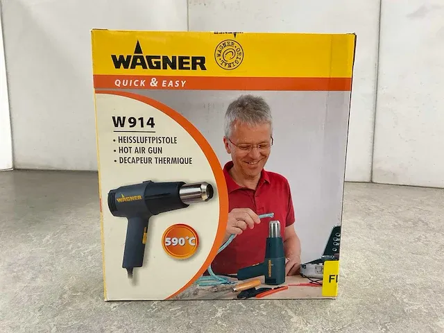 Wagner - w914 - heteluchtpistool 1400w - afbeelding 4 van  5