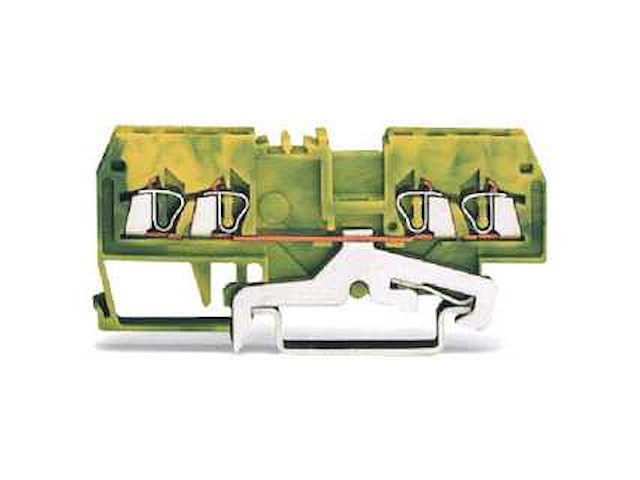 Wago 279-837 aardrijgklem groen/geel (100x) - afbeelding 1 van  3