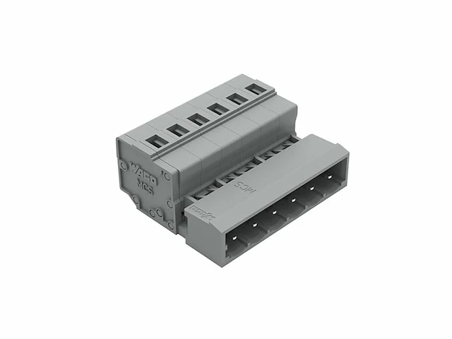 Wago kabelconnector 6 polig 2,5 mm - afbeelding 1 van  1