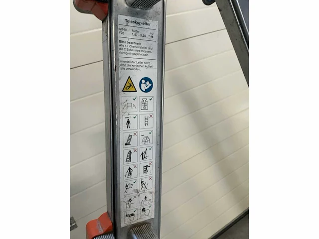Wakü 102 telescoopladder 4x5 - afbeelding 3 van  4