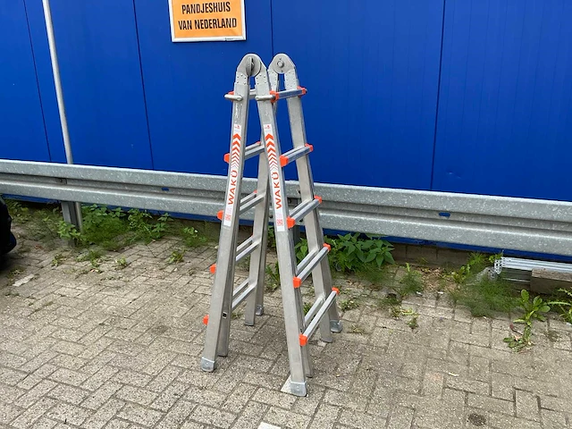 Wakü telescoopladder telescoopladder - afbeelding 2 van  4