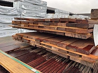 Walaba hardhouten planken geschaafd 21x65mm, lengte 300cm (81x) - afbeelding 3 van  3