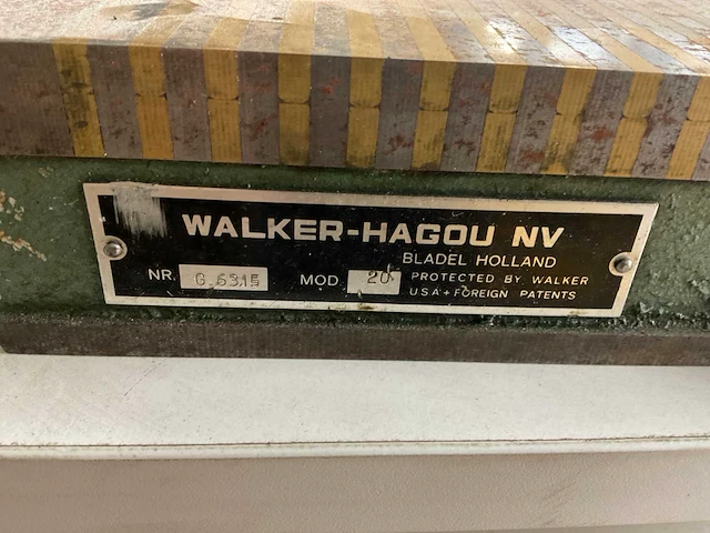 Walker-hagou 20 magnetische opspantafel - afbeelding 2 van  2