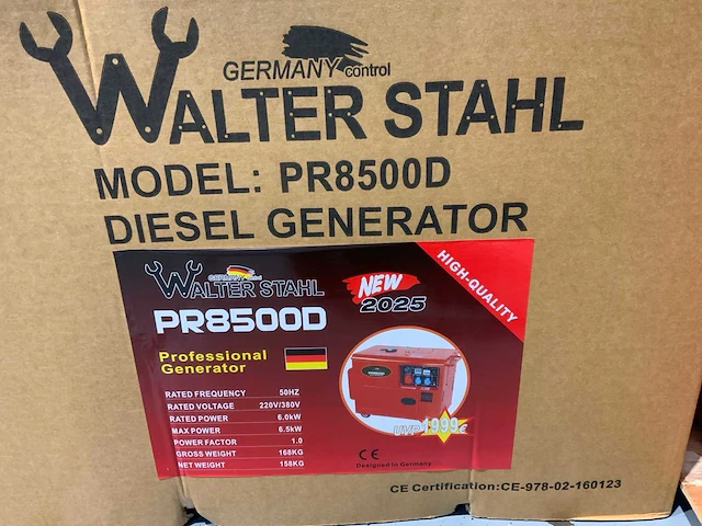 Walter stahl - 2025 - pr8500d - diesel stroomgenerator, 6.5 kw - afbeelding 10 van  22