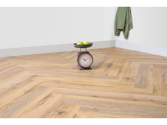 Walvisgraat pvc - 72,254 m2 , floer, beloega bruin , bruin - afbeelding 2 van  5