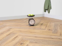 Walvisgraat pvc - 72,254 m2 , floer, beloega bruin , bruin - afbeelding 2 van  5