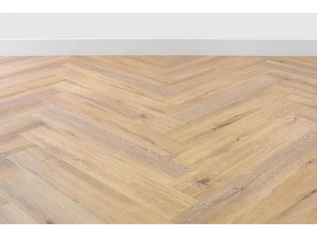 Walvisgraat pvc - 72,254 m2 , floer, beloega bruin , bruin - afbeelding 4 van  5