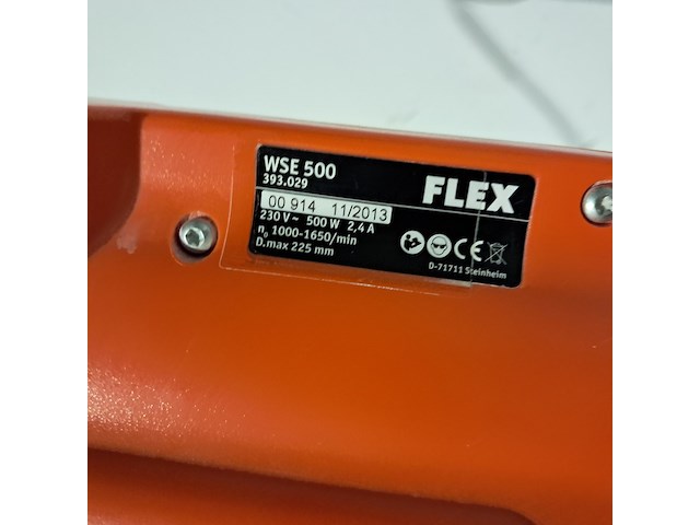 Wand-/plafondschuurmachine - 225mm - 230v flex powertools, wse500, bouwjaar 2014 - afbeelding 5 van  5