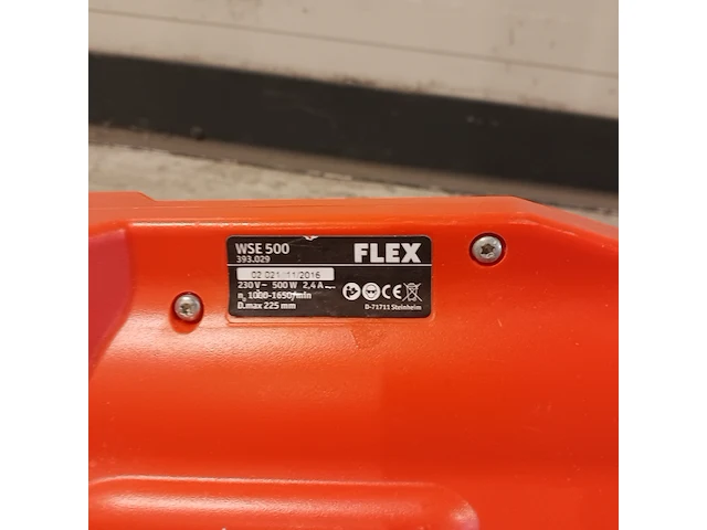 Wand-/plafondschuurmachine - 225mm - 230v flex powertools, wse500, bouwjaar 2017 - afbeelding 7 van  8