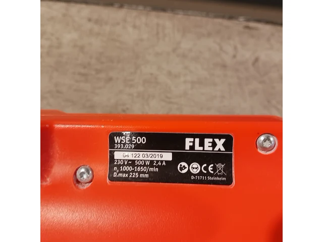 Wand-/plafondschuurmachine - 225mm - 230v flex powertools, wse500, bouwjaar 2020 - afbeelding 7 van  8