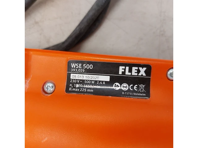 Wand-/plafondschuurmachine - 225mm - 230v flex powertools, wse500, bouwjaar 2021 - afbeelding 6 van  6