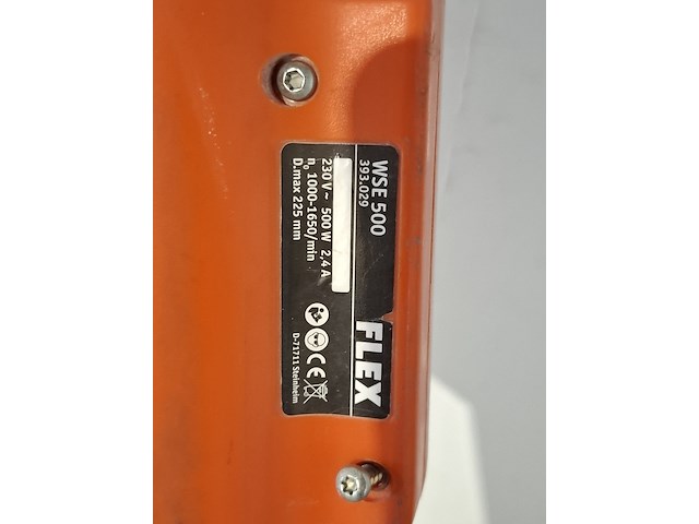 Wand-/plafondschuurmachine 225mm 230v~, flex powertools, wse500, 2017 - afbeelding 6 van  6