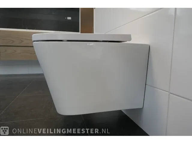 Wandcloset hr-badmeubelen, squared, wit - afbeelding 2 van  4