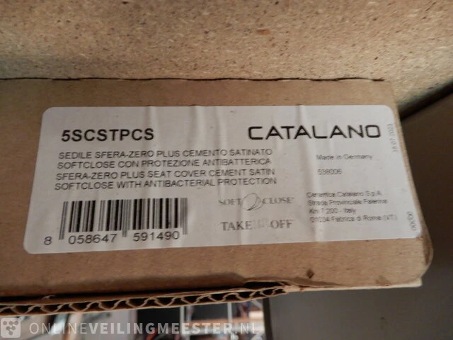 Wandcloset met zitting catalano, sfera, grijs - afbeelding 5 van  5