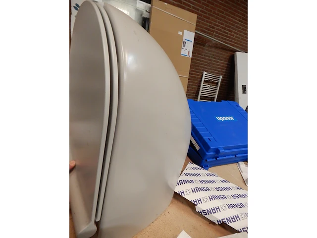 Wandcloset met zitting catalano, sfera, grijs - afbeelding 1 van  3