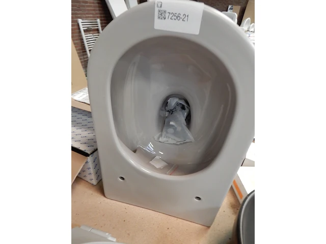 Wandcloset met zitting catalano, sfera, grijs - afbeelding 2 van  3