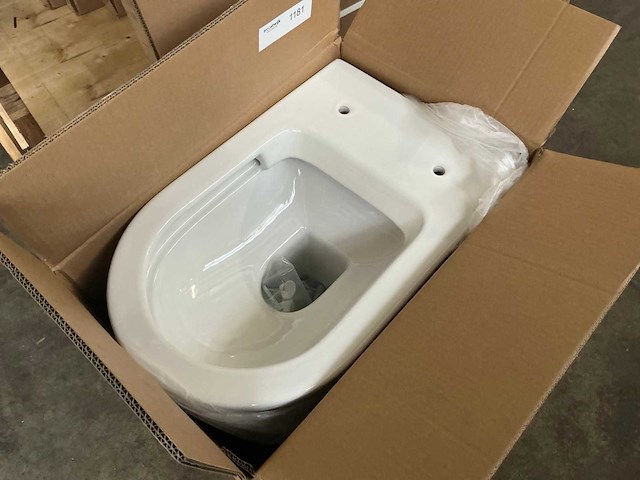 Wandcloset rimless wit - afbeelding 3 van  4