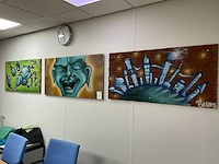 Wanddecoratie (3x) - afbeelding 1 van  3