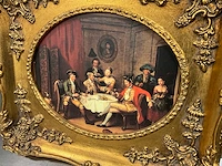 Wanddecoratie in goudkleurige lijst - afbeelding 3 van  5