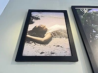 Wanddecoratie in houten lijst (3x) - afbeelding 4 van  5