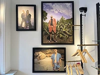Wanddecoratie in houten lijst (3x) - afbeelding 1 van  5