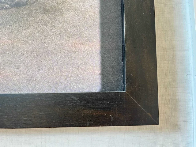 Wanddecoratie in houten lijst - afbeelding 2 van  2