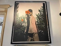 Wanddecoratie in houten lijst - afbeelding 1 van  2