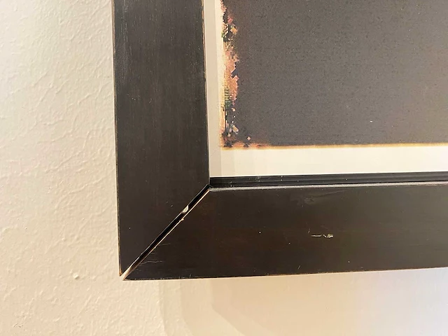 Wanddecoratie in houten lijst - afbeelding 2 van  2