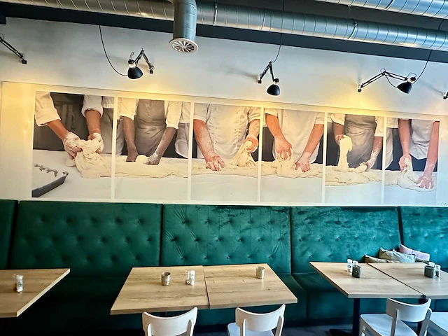Wanddecoratie pizzabereiding - afbeelding 1 van  4