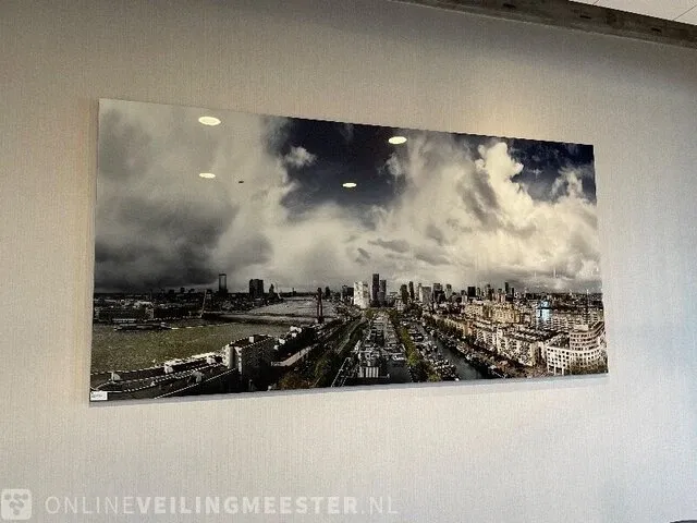 Wanddecoratie "skyline rotterdam" huib nederhof - afbeelding 1 van  3