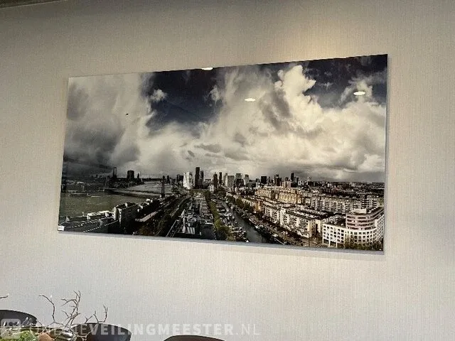 Wanddecoratie "skyline rotterdam" huib nederhof - afbeelding 3 van  3