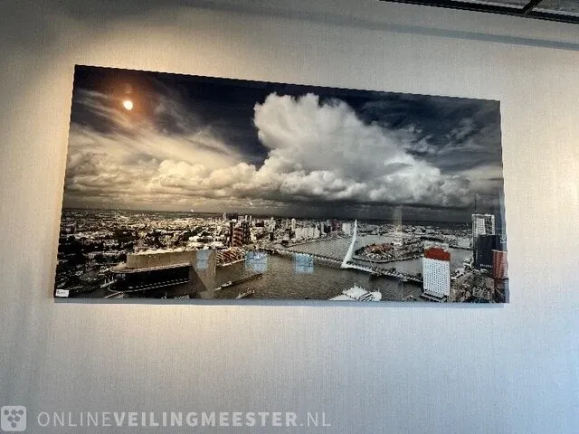Wanddecoratie "skyline rotterdam" huib nederhof - afbeelding 1 van  6
