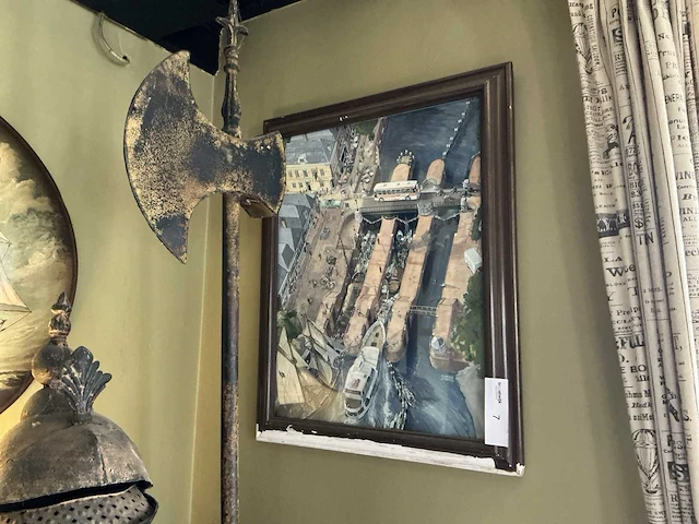 Wanddecoratie, sluis van muiden - afbeelding 1 van  4
