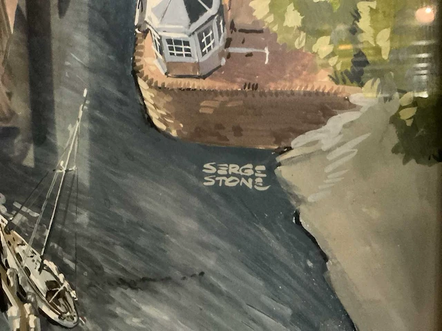Wanddecoratie, sluis van muiden - afbeelding 2 van  4