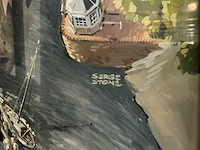Wanddecoratie, sluis van muiden - afbeelding 2 van  4