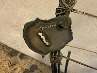 Wanddecoratie veren in net - afbeelding 3 van  3
