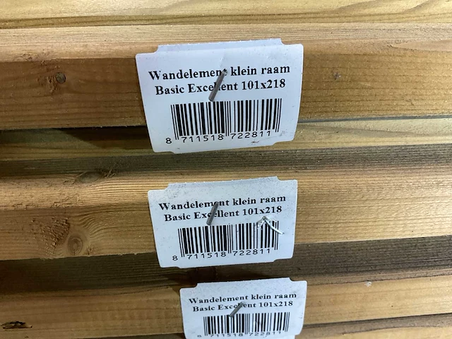 Wandelement klein raam 218x101x4,5 cm (6x) - afbeelding 5 van  6