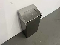 Wandgemonteerde rvs afvalbak - afbeelding 4 van  7