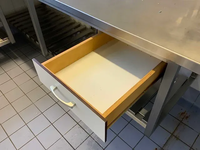 Wandgemonteerde rvs werktafel (gedemonteerd) - afbeelding 5 van  6