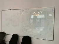 Wandgemonteerde whiteboard (2x) - afbeelding 3 van  3