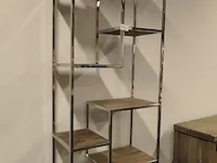Wandkast met planken richmond interiors, blackbone silver - afbeelding 3 van  10