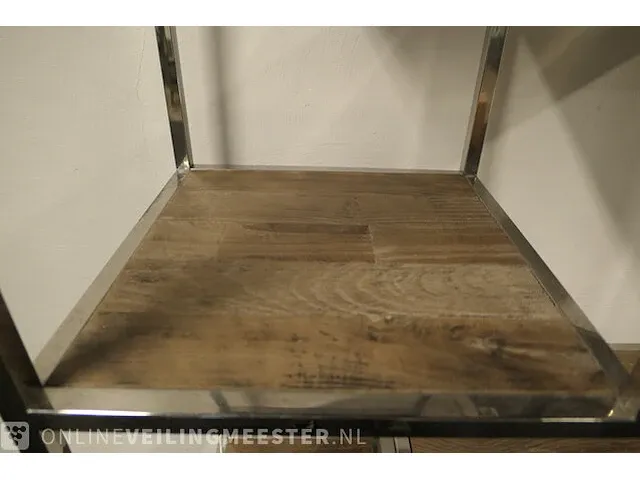 Wandkast met planken richmond interiors, blackbone silver - afbeelding 6 van  10