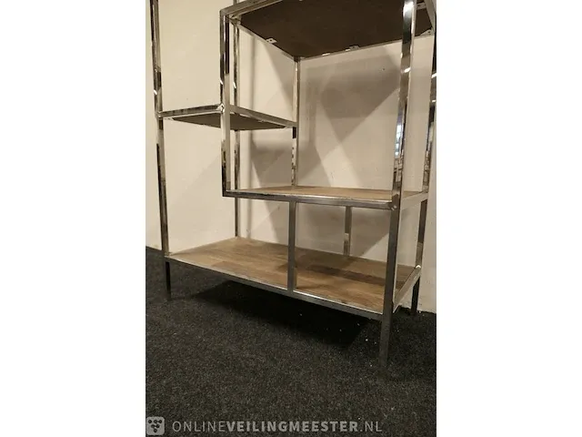 Wandkast met planken richmond interiors, blackbone silver - afbeelding 9 van  10