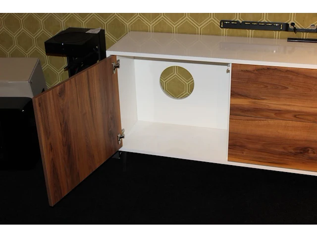 Wandkast met twee deuren en twee lades. afmeting 180 x 35 x 70 cm - afbeelding 2 van  2