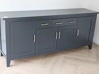 Wandkast met vier deuren en drie lades. afmeting 200 x50 x 86cm. - afbeelding 1 van  2
