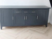 Wandkast met vier deuren en drie lades. afmeting 200 x50 x 86cm. - afbeelding 2 van  2