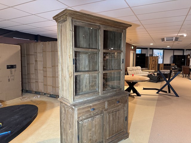 Wandkast, naturel teakhout - afbeelding 2 van  5