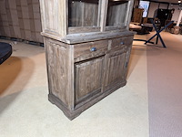 Wandkast, naturel teakhout - afbeelding 3 van  5