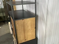 Wandkast van harte, samuel, grijs / chroom - afbeelding 3 van  3